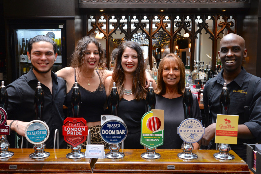 Management team at the Crutched Friar in London